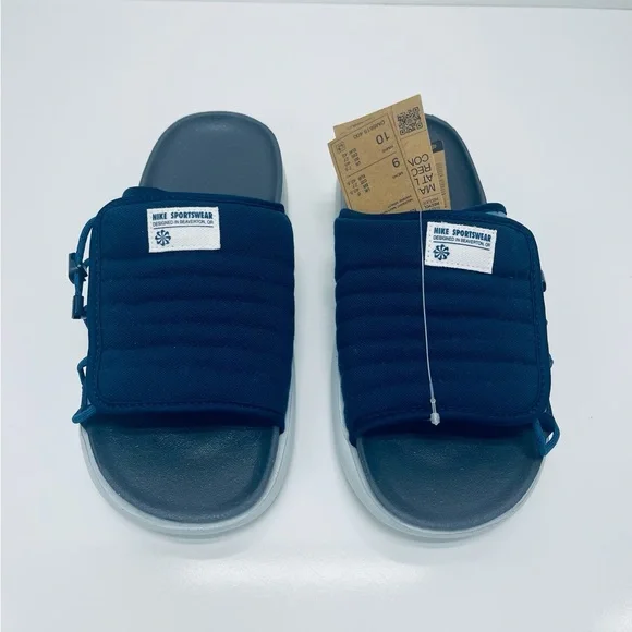 NIKE ASUNA 2 NEXT NATURA SANDAL UNISEX MEN SIZE 7= WOMEN SIZE 8 SHOES NAVY NEW - Picture 6 of 9
